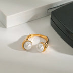 Duo Perlé Ring