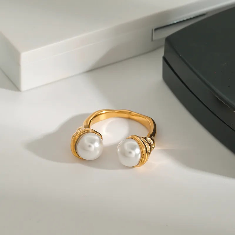 Duo Perlé Ring